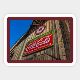 Vintage Coca Cola Sign Sticker